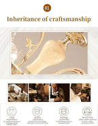 Flower Candle Villa Chandelier for Luxury Living and Dining Rooms