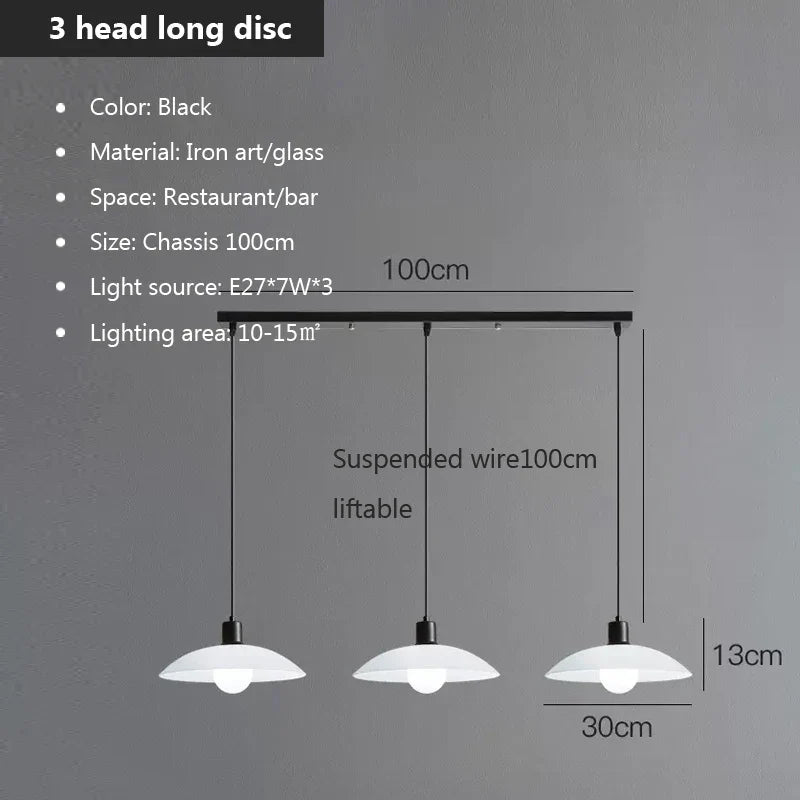 LED Pendant Chandelier Modern Minimalist Living Bedroom Lighting
