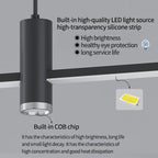 Black Gold Nordic LED Pendant Chandelier for Dining Table - Modern Minimalist Design