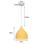 Metal Industrial Pendant Light for Kitchen Island, Bedroom - Vintage Chandelier