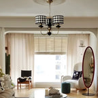 Medieval Fabric Ceiling Chandeliers for Home and Hotel Indoor Light Decoration