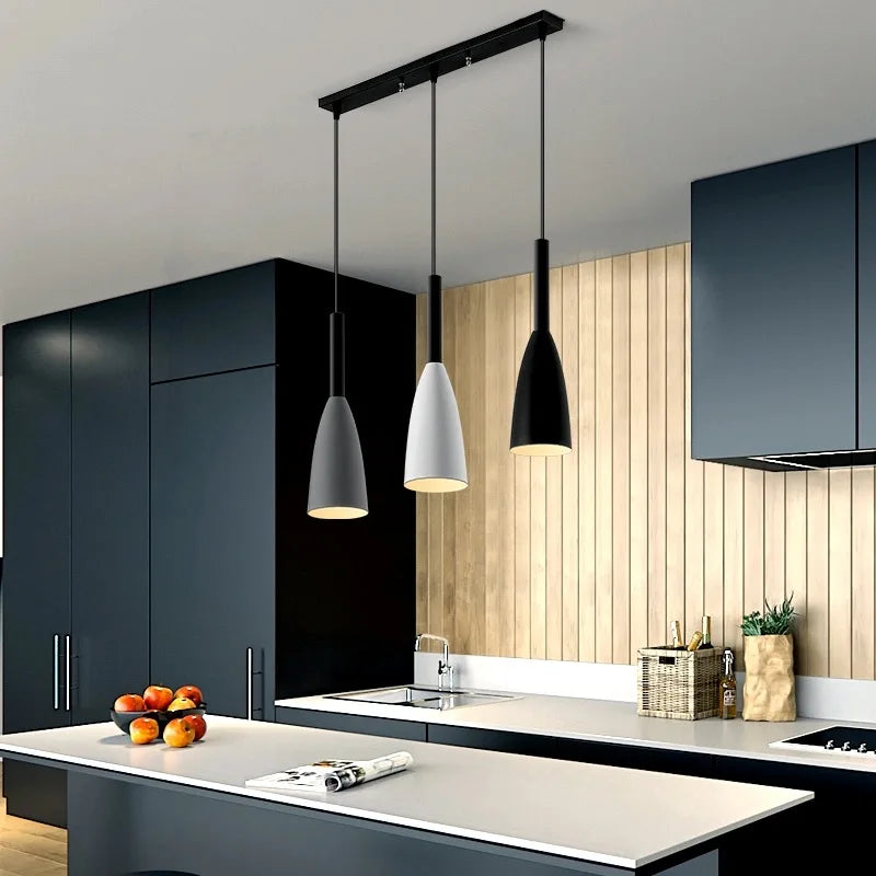 Trio Pendant Lights for Dining Room Kitchen Bar E27