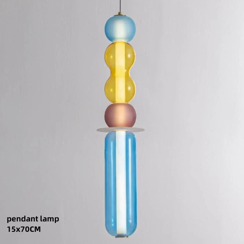 Stained Glass Pendant Lamps LED - Creative Lighting for Home, Bar, or Restaurant