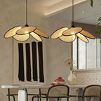 Rattan Chandelier Korean Style Pendant Light for Home Decor and Kitchen