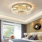 Crystal LED Ceiling Lights: Elegant Lighting Fixture for Living Room Bedroom Kitchen Decor