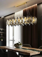 Crystal Chandelier: Elegant Ceiling Hanging Light for Living Room & Dining Table