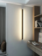 Black LED Wall Lamp for Bedroom Living Room Aisle Sofa Background