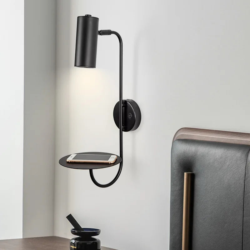 Rotatable LED Wall Lamp with Switch for Bedroom, Living Room | Modern Sconce Lights