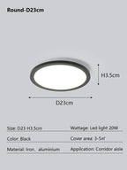 Modern Ultra Thin LED Ceiling Light for Home Décor & Lighting Fixtures