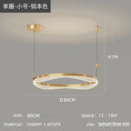 LED Ring Pendant Chandelier for Living Room Bedroom and Dining Room