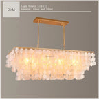 Modern Scandinavian Shell Chandelier for Dining & Living Room