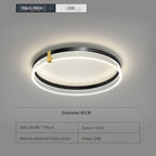 Modern Minimalist LED Ceiling Light with Remote Control for Living Room and Bedroom