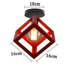 Iron Pendant Light: Industrial Retro Vintage Hanging Lamp for Dining Room and Kitchen