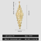 Crystal Spiral Pendant Light Chandelier Loft Luxury Staircase Elegant Upscale