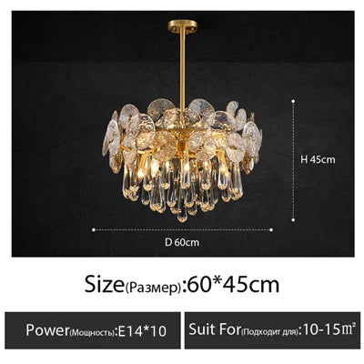Modern Crystal LED Ceiling Chandelier for Home, Restaurant, Hotel