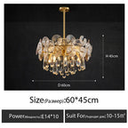 Modern Crystal LED Ceiling Chandelier for Home, Restaurant, Hotel
