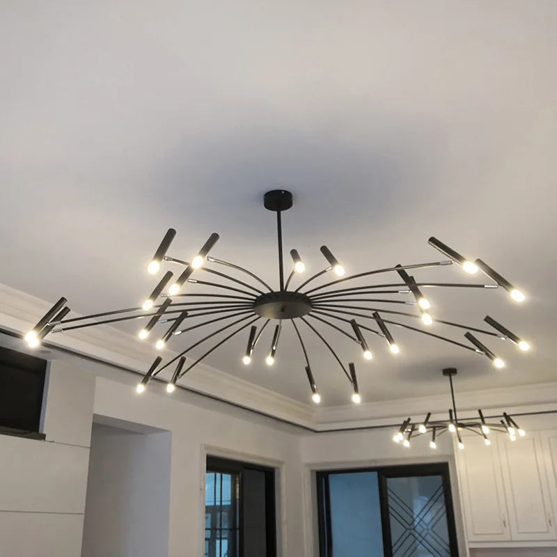 Modern LED Chandelier: Nordic Design Living Room Hanging Lamp for Home & Office