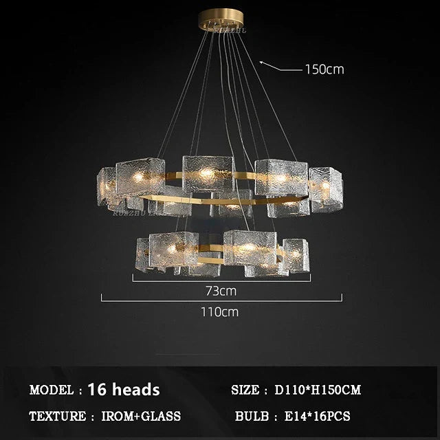 Crystal Ceiling Chandelier: Modern Luxury Pendant Light for Living Room and Restaurant