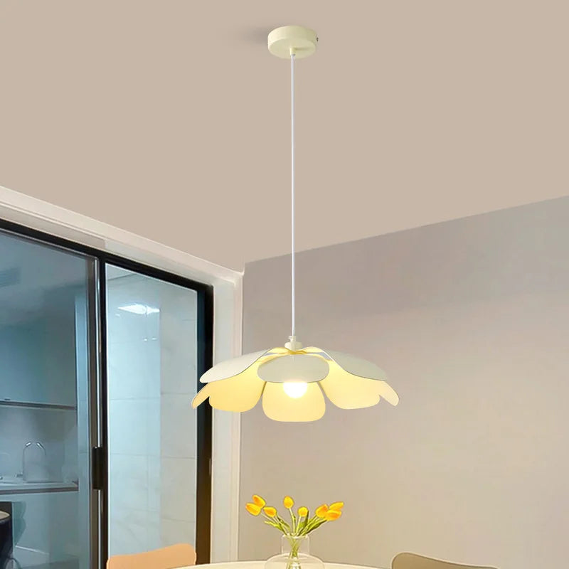 Wind Petal Chandelier: Unique Wabi Sabi LED Pendant Light for Dining Room and Bedroom