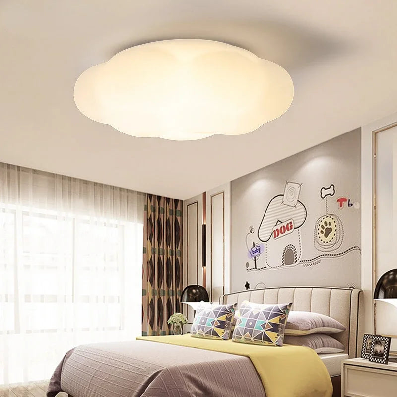 White Cloud LED Chandelier for Children's Room and Living Area