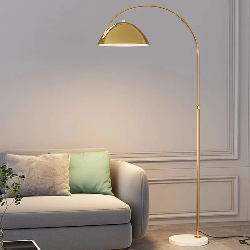 Designer Marble Floor Lamp for Luxury Living Room Lighting