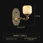 Jade Zinc Alloy Chandelier for Living Room, Restaurant, Hall - Elegant Chinese Design