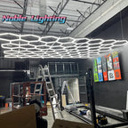 Hexagonal Ceiling & Wall LED Panel Lights for Salon Car Beauty Shop