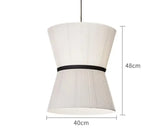 Folie Pendant Light: Modern Fabric Lampshade for Bedroom & Dining Room
