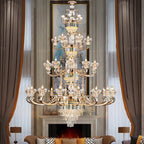 Crystal Dining Room Chandelier: Elegant European Style Living Room Lamp, Bedroom Decor