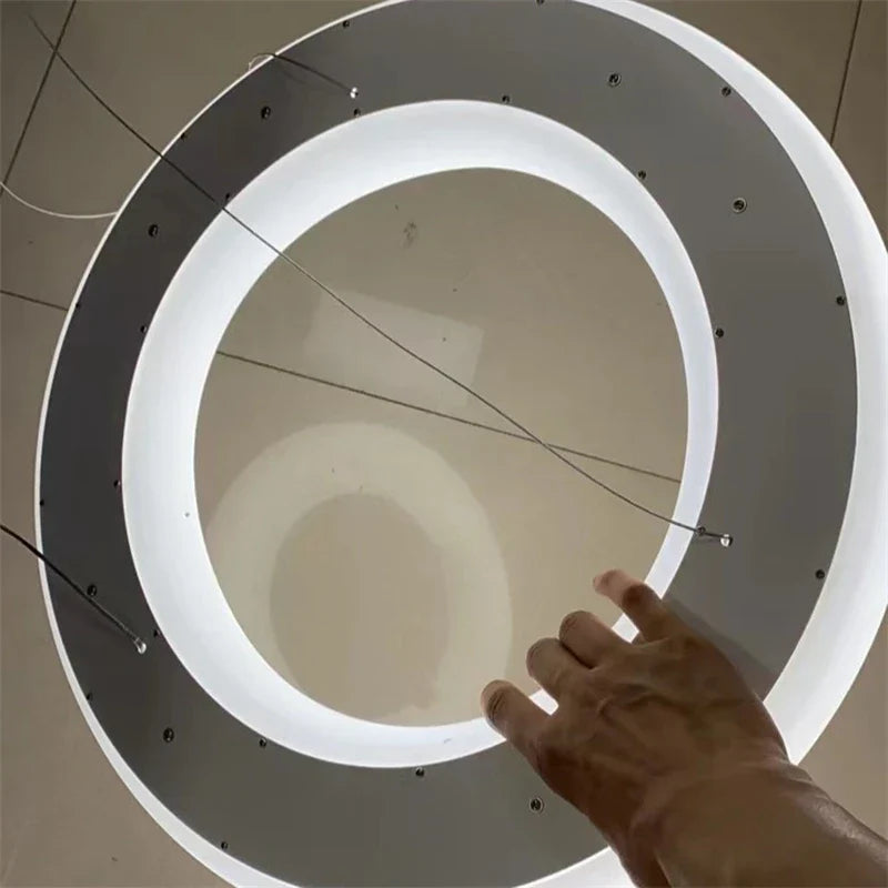 Cloud Pendant Light: Nordic Minimalist Doughnut Chandelier for Living Room & Kid's Bedroom