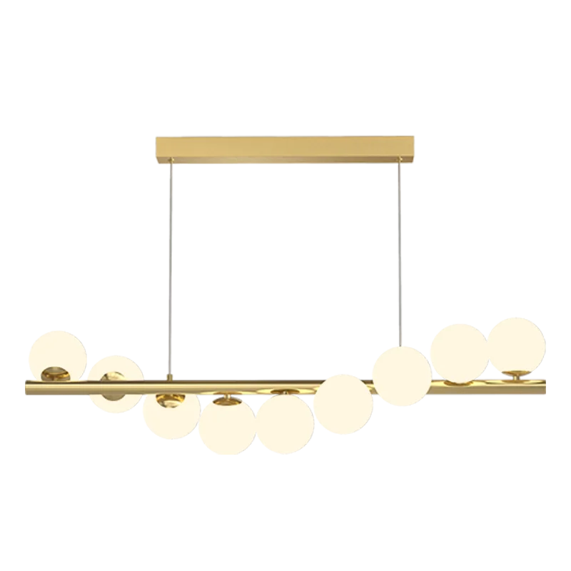 Nordic Glass Ball Pendant Lights G9 LED Gold Hanging Lamp