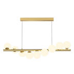 Nordic Glass Ball Pendant Lights G9 LED Gold Hanging Lamp