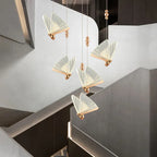 Butterfly Chandelier Lighting by Afralia™: Modern LED Fixtures for Living, Staircase, Bedroom.