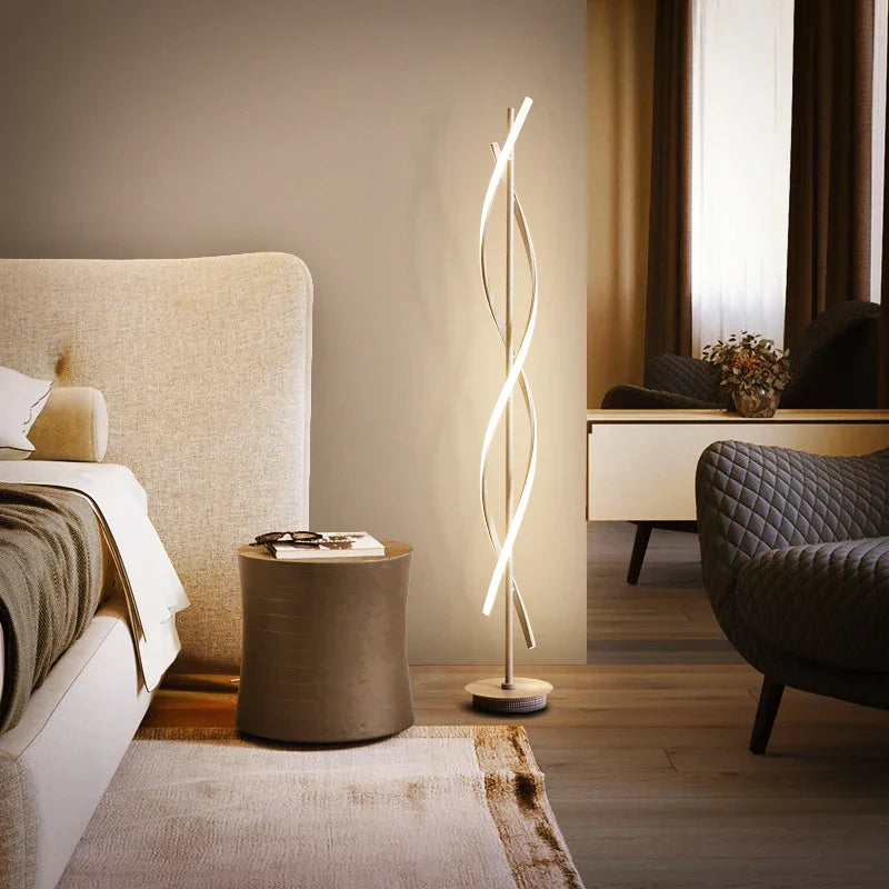 Geometric Line LED Floor & Table Lamp for Modern Living Room & Bedroom