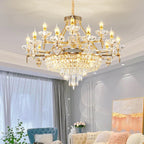 Crystal Luxury Chandelier for European Style Living Room, Bedroom, and Stairwell