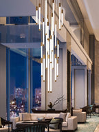 Elegant LED Chandelier for Staircase & Living Room Décor