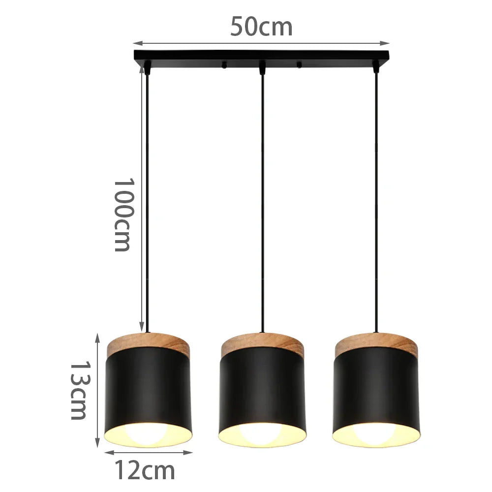 Nordic Retro LED Pendant Chandelier for Modern Home Lighting