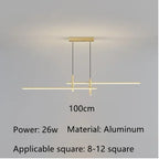 Minimalist Black Gold Dining Table Pendant Lamp for Kitchen Chandelier Lighting Fixtures
