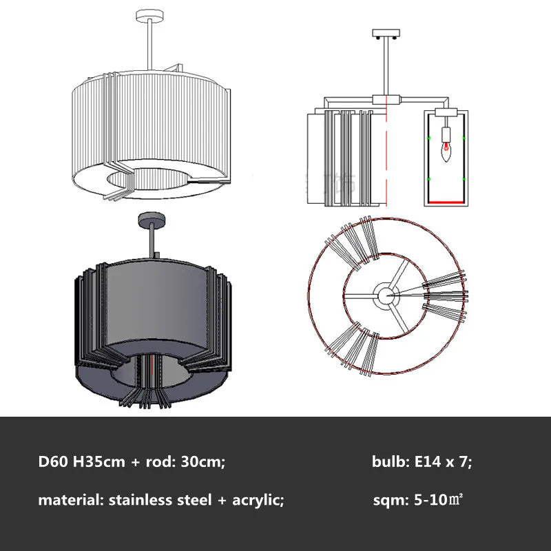 Crystal LED Chandelier: Modern Luxury Dining Room Kitchen Lighting Fixtures