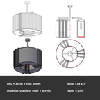 Crystal LED Chandelier: Modern Luxury Dining Room Kitchen Lighting Fixtures