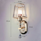 Glass Wall Lights: Modern Minimalist LED Bedside Lamp for Bedroom and Living Room