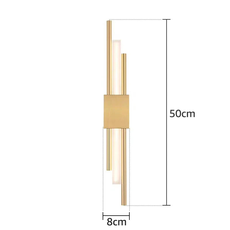 Acrylic Pipe LED Wall Lamp: Modern Stylish Wall Sconce for Living Room, Bedroom, Hallway