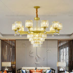 Crystal Chandelier: Elegant Light Luxury Villa Bedroom Living Room Lamp