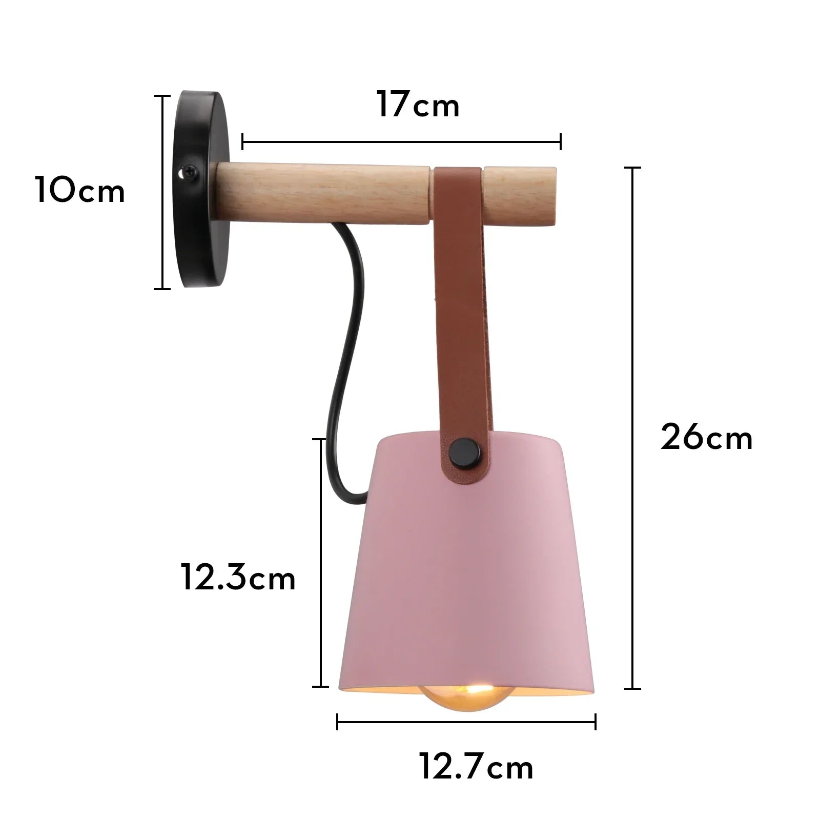 Pink Wall Lights: Nordic Minimalist Bedroom Bedside Lamps, Modern Living Room Decor