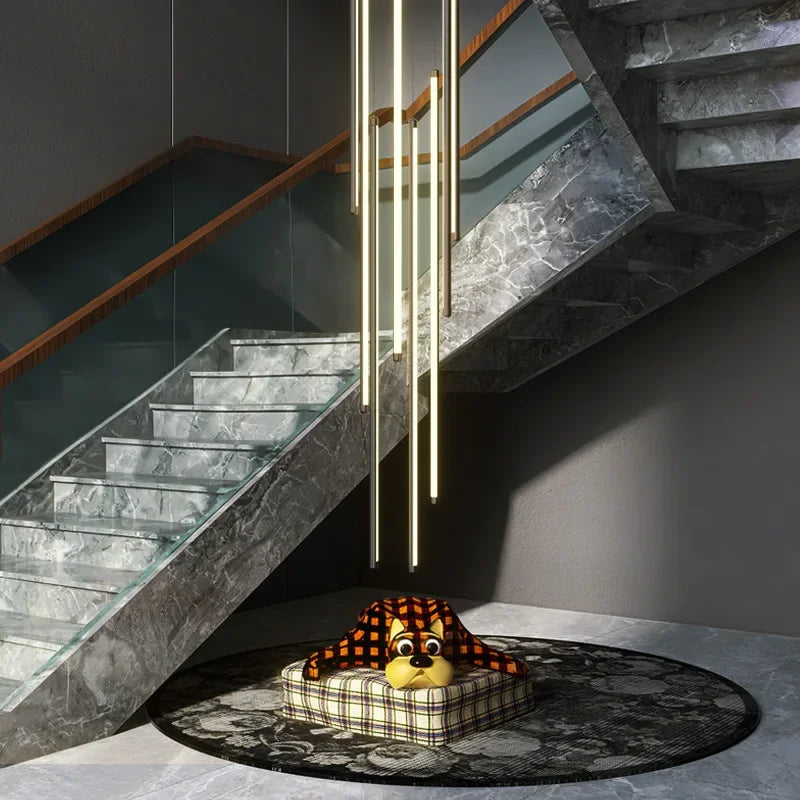 Nordic Black LED Dimmable Pendant Lights Modern Luxury Suspend Luminarias