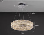 K9 Crystal Luxury Chandelier for Restaurant Bar Hotel LED Lamps