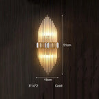Crystal Strip LED Wall Lamp for Living Room, Bedroom, Study, Balcony Lighting