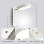 Rotatable Macaron Wall Sconce with Switch - Modern Nordic Design for Home Lighting