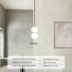 Glass Ball Pendant Light: Modern Decor for Duplex Stairwells, Living Room, Bedroom