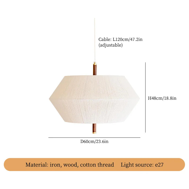 Zen Japan Ceiling Chandelier for Teahouse Restaurant Bedroom Dining Room Decor